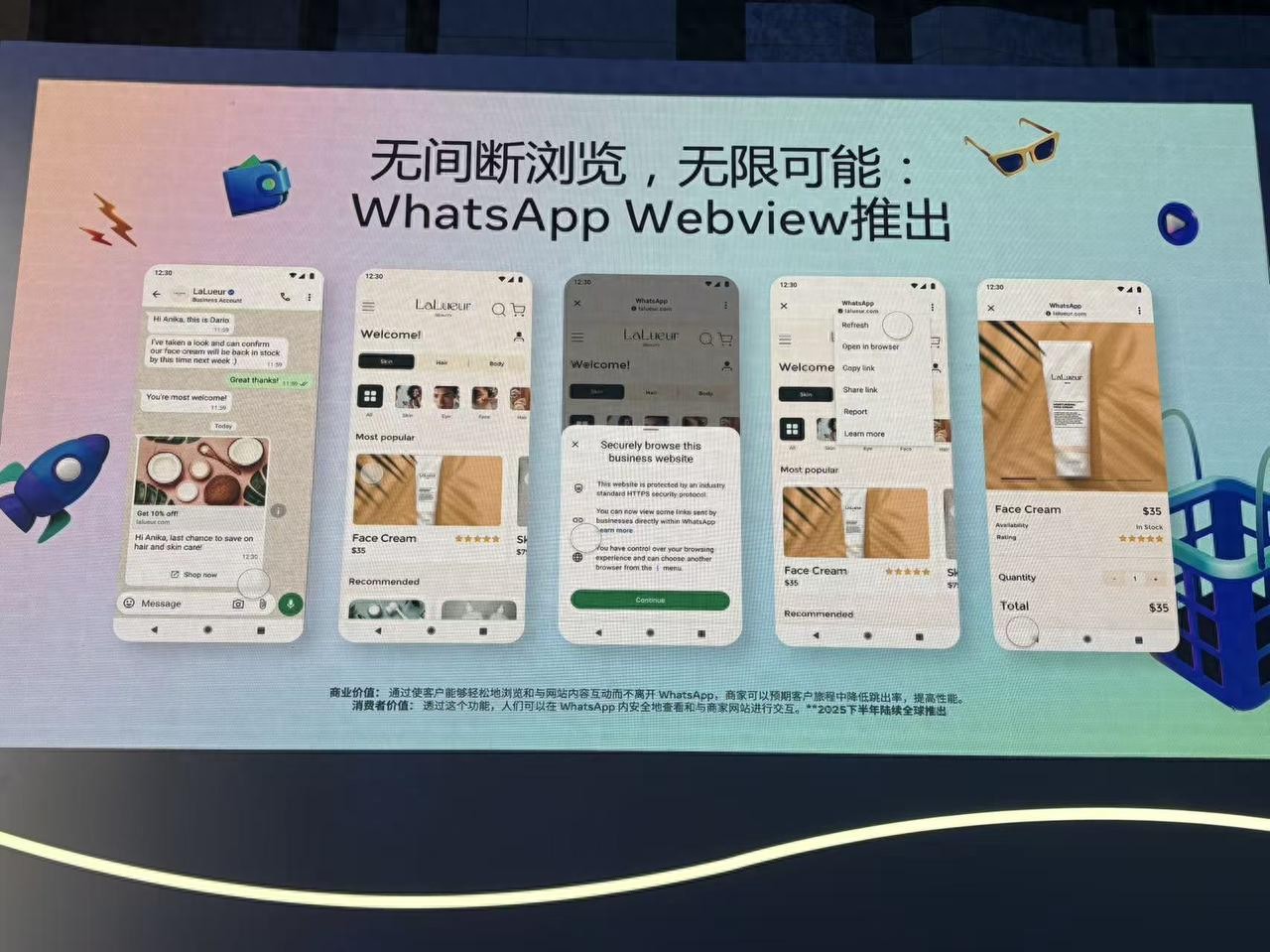 WhatsApp四项功能更新 可在软件内打开网页