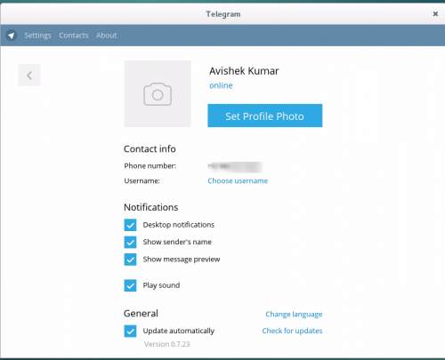 在Linux系统中安装即时通信应用Telegram Messenger的教程