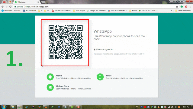 WhatsApp Web :- https://web.whatsapp.com/