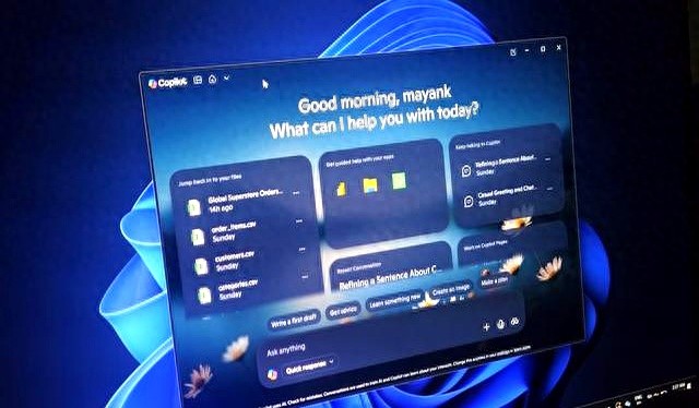 微软Win11版Copilot应用新增“主页”：新入口可分析文件