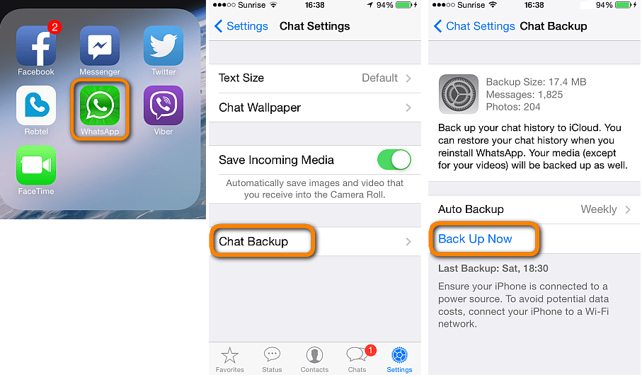 如何从iPad检索WhatsApp消息