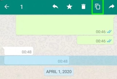 whatsapp如何复制内容