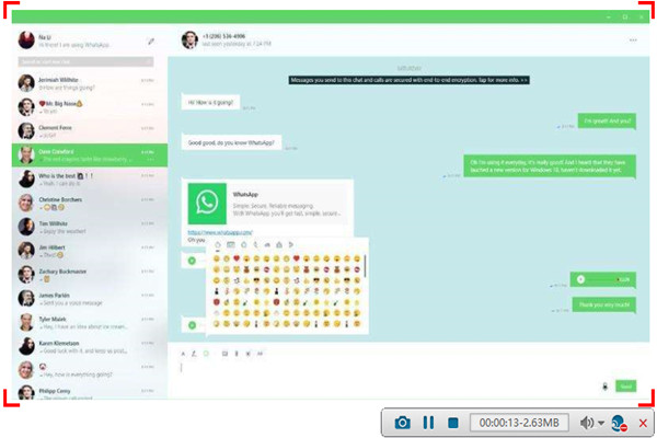 如何对WhatsApp视频/语音通话进行录屏或录音？